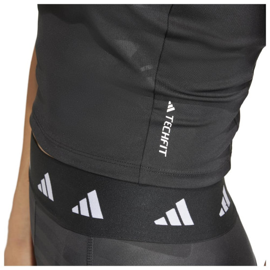 Adidas Γυναικεία αμάνικη μπλούζα Techfit Printed Crop Training Tank Top